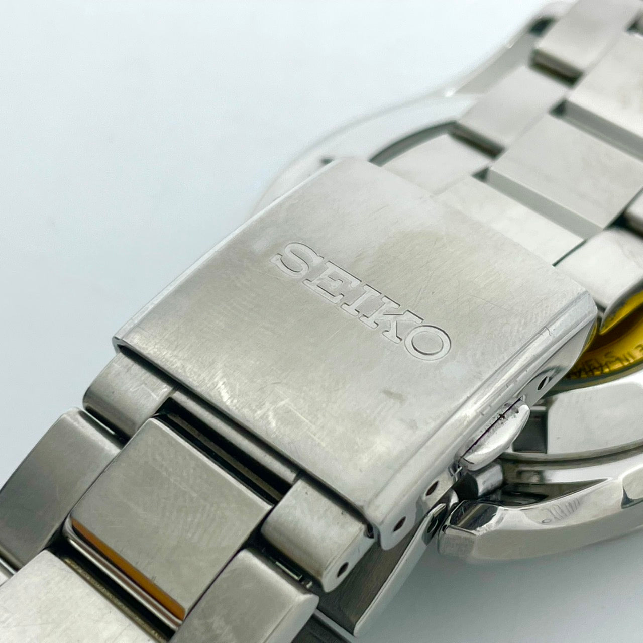 極美品 SEIKO セイコー プレサージュ SARY057 4R36-03H0 メンズ 自動巻き 腕時計 ブラック文字盤 デイデイト カレンダー 裏スケ サファイアクリスタル ステンレス シルバー 極美品 G