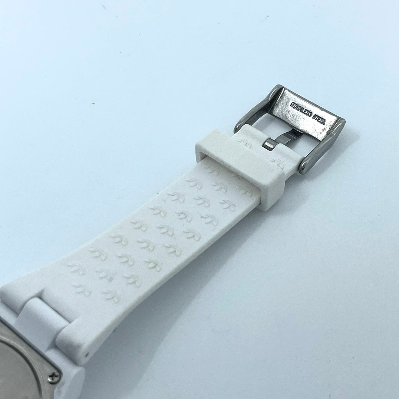 【電池交換済】アディダス 腕時計 ADH3051 ユニセックス クオーツ アナログ ラウンド ホワイト レッド ドット柄 ポップ トレフォイル ビッグロゴ ストリート カジュアル ファッションウォッチ スポーツウォッチ クリーニング済み G