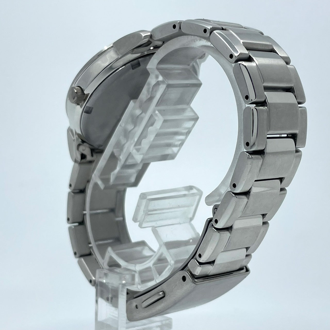 【稼働品／未使用級】シチズン 腕時計 GN-4W-S エコドライブ チタン メンズ アナログ デイデイト カレンダー 白文字盤 シルバー シンプル ビジネス カジュアル 軽量 高視認性 W.R. 10 BAR クリーニング済み G5