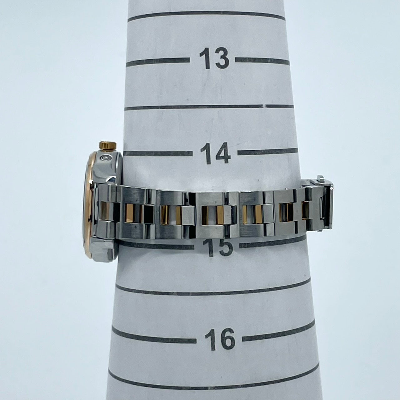 【稼働品／美品】セイコー ルキア 人気モデル 腕時計 1B22-0AS0 電波ソーラー レディース デイト ピンクゴールド コンビカラー ローマ数字 上品 エレガント ビジネス オフィス 高機能 洗練デザイン 手元華やか クリーニング済 G5