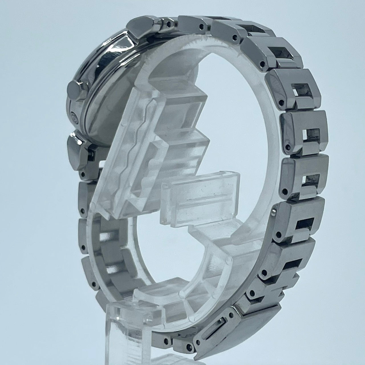 【稼働品】セイコー ルキア 人気モデル 腕時計 3B51-0AJ0 電波ソーラー レディース アナログ シルバー 白文字盤 ローマ数字 ブルー針 クール エレガント ビジネス オフィス 高機能 洗練デザイン スタイリッシュ クリーニング済 G5