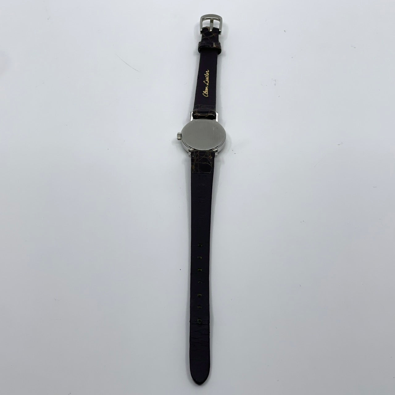 【稼働品】OMEGA オメガ ジュネーブ 腕時計 レディース 手巻き ビンテージ アンティーク シルバー文字盤 ブラウンレザー アナログ ラウンド クラシック エレガント ドレスウォッチ 高級 SWISS MADE 希少モデル 箱付き クリーニング済み G