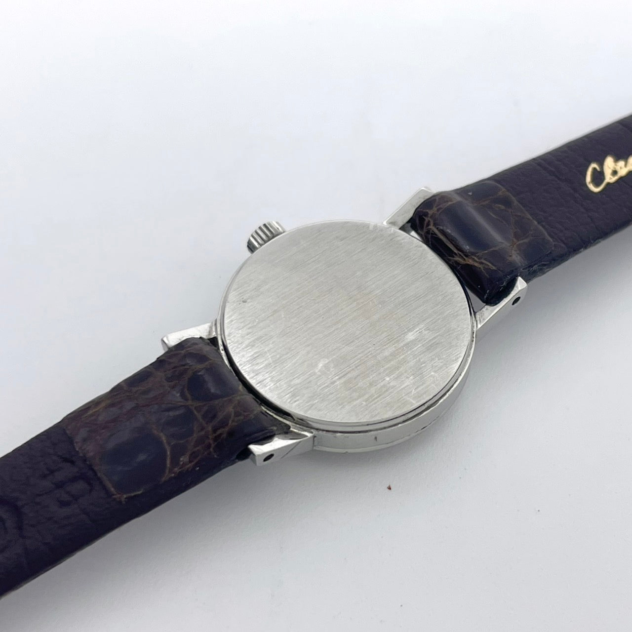 【稼働品】OMEGA オメガ ジュネーブ 腕時計 レディース 手巻き ビンテージ アンティーク シルバー文字盤 ブラウンレザー アナログ ラウンド クラシック エレガント ドレスウォッチ 高級 SWISS MADE 希少モデル 箱付き クリーニング済み G