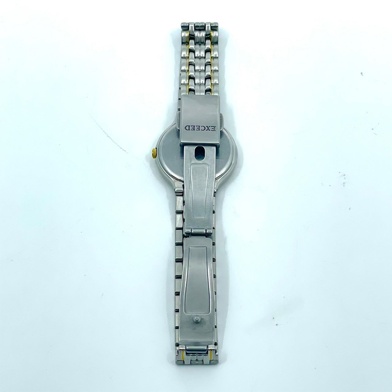 【稼働品】シチズン エクシード 腕時計 A980-T001912 レディース エコドライブ ソーラー コンビカラー ゴールド シルバー 上品 エレガント 高級 ドレスウォッチ ビジネス オフィス 薄型軽量 人気モデル クリーニング済み G2