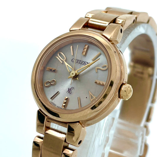citizen シチズン xC クロスシー 腕時計 B036-T016600 エコドライブ レディース ピンクゴールド アナログ 上品 エレガント ビジネス オフィス 高機能 人気モデル 洗練デザイン 手元華やか クリーニング済み G2