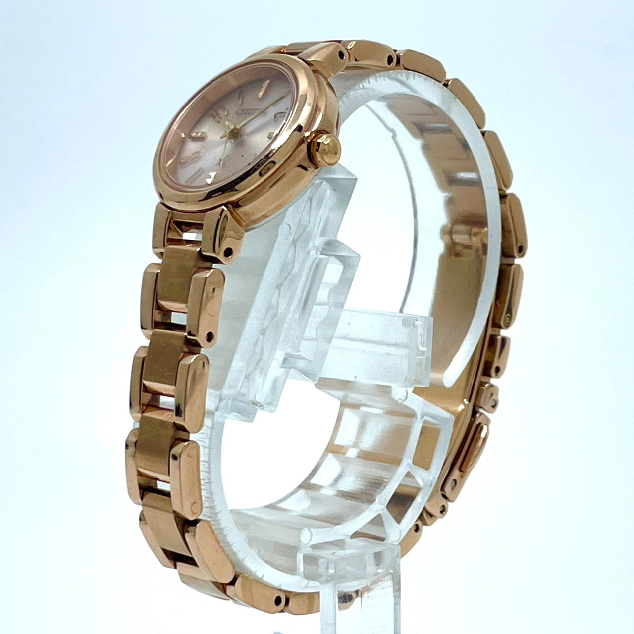 citizen シチズン xC クロスシー 腕時計 B036-T016600 エコドライブ レディース ピンクゴールド アナログ 上品 エレガント ビジネス オフィス 高機能 人気モデル 洗練デザイン 手元華やか クリーニング済み G2