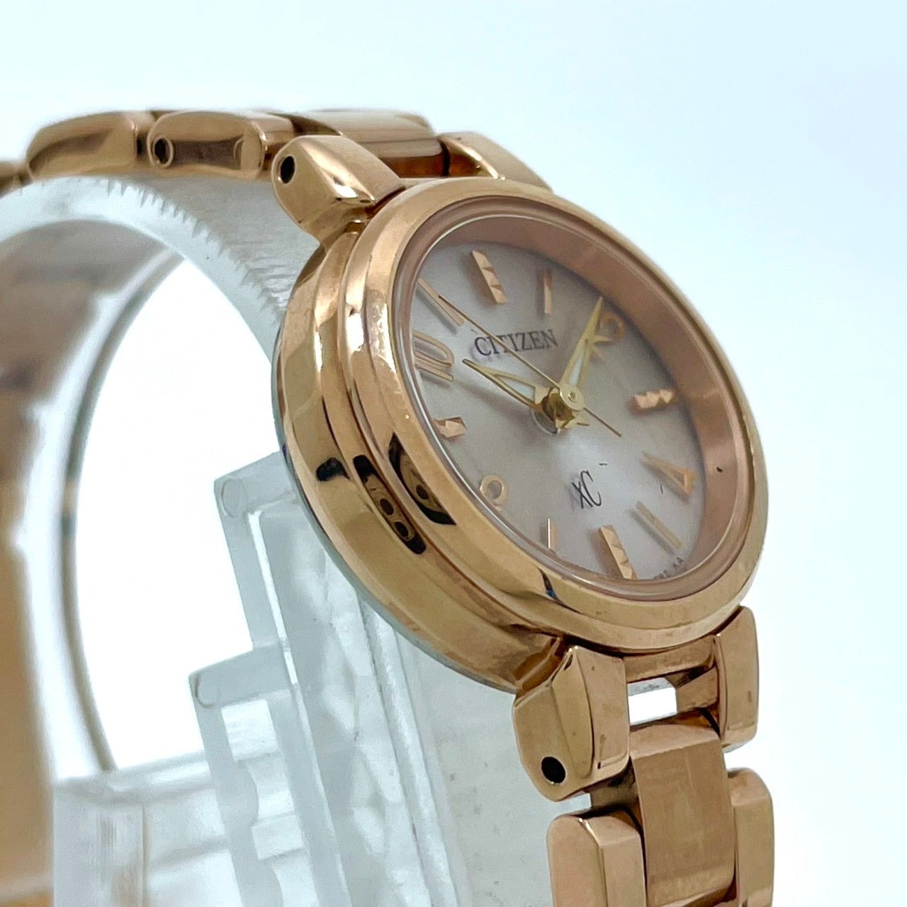 citizen シチズン xC クロスシー 腕時計 B036-T016600 エコドライブ レディース ピンクゴールド アナログ 上品 エレガント ビジネス オフィス 高機能 人気モデル 洗練デザイン 手元華やか クリーニング済み G2