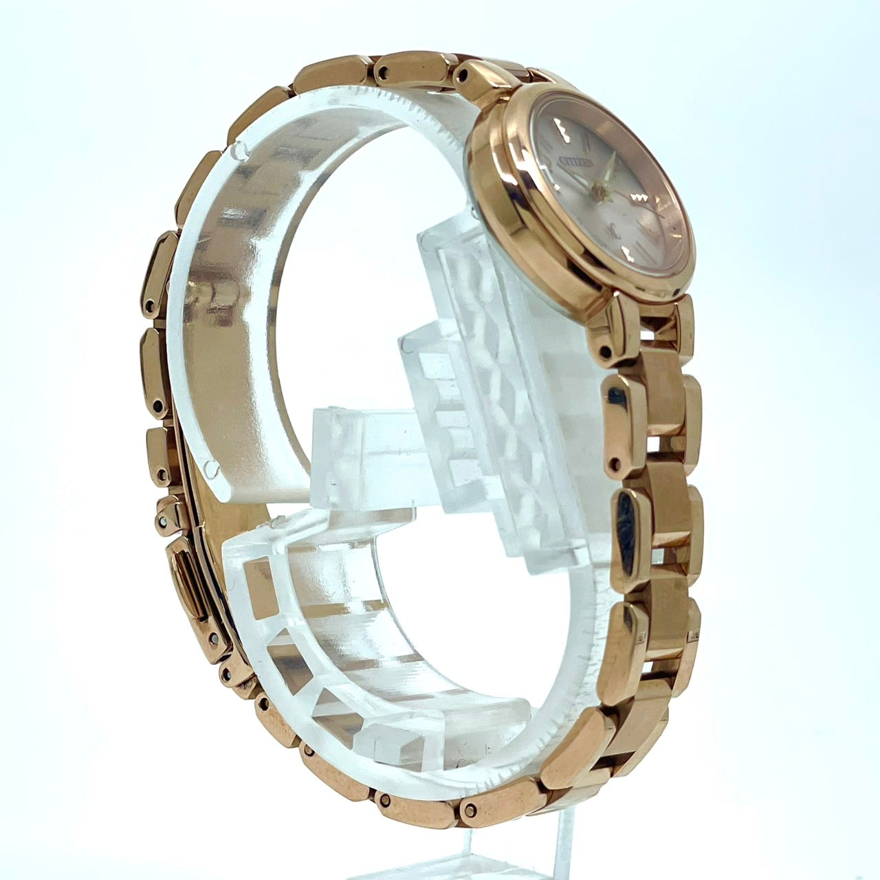 citizen シチズン xC クロスシー 腕時計 B036-T016600 エコドライブ レディース ピンクゴールド アナログ 上品 エレガント ビジネス オフィス 高機能 人気モデル 洗練デザイン 手元華やか クリーニング済み G2