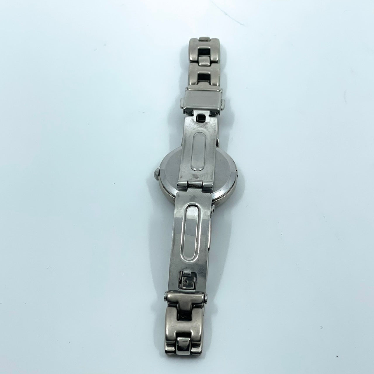 【電池交換済／美品】オリエント YOU Natural&Plain 腕時計 UB3J-00 レディース クオーツ アナログ シルバー アイボリー文字盤 シンプル ナチュラルデザイン ラウンド ビジネス オフィス 高視認性 人気モデル クリーニング済み G2