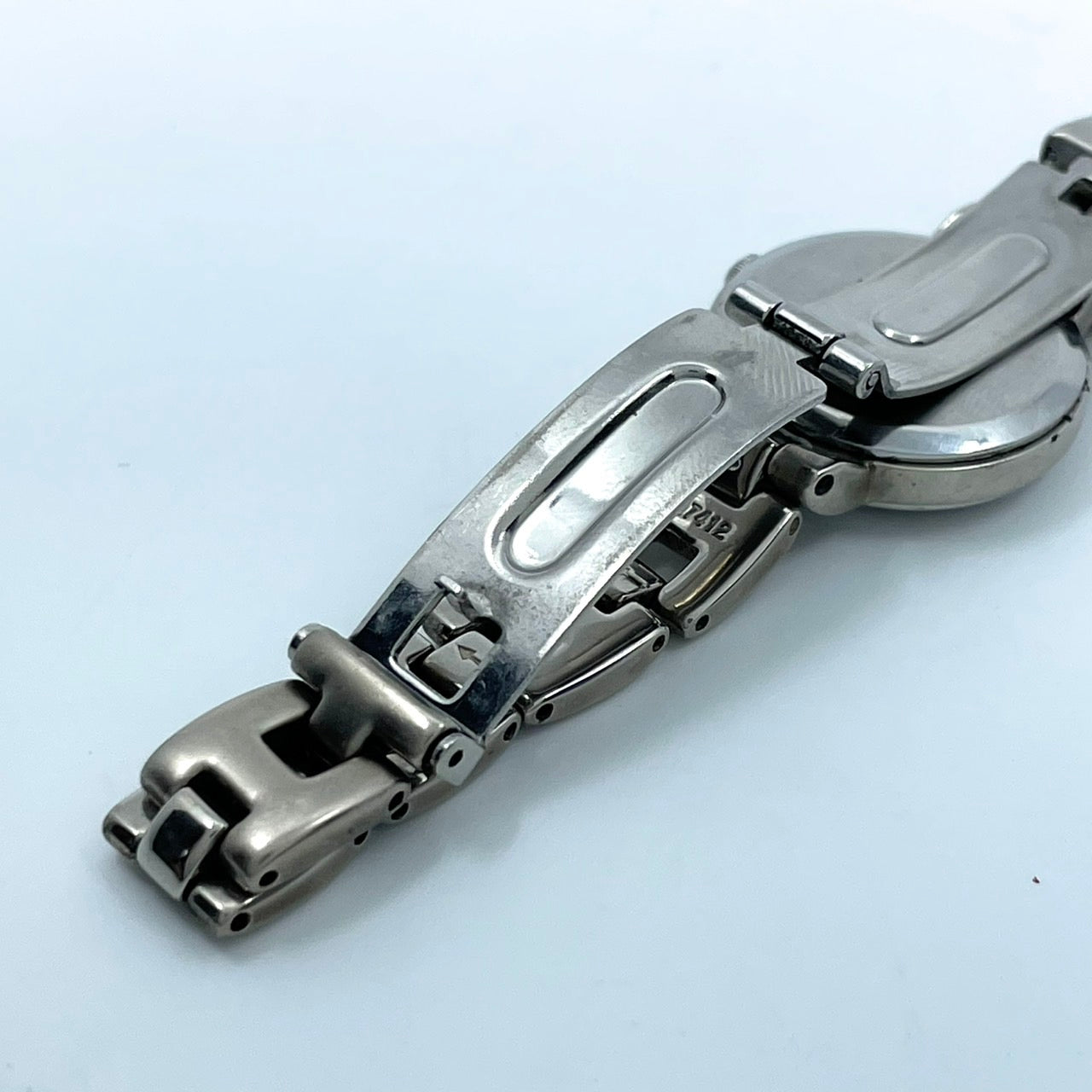 【電池交換済／美品】オリエント YOU Natural&Plain 腕時計 UB3J-00 レディース クオーツ アナログ シルバー アイボリー文字盤 シンプル ナチュラルデザイン ラウンド ビジネス オフィス 高視認性 人気モデル クリーニング済み G2