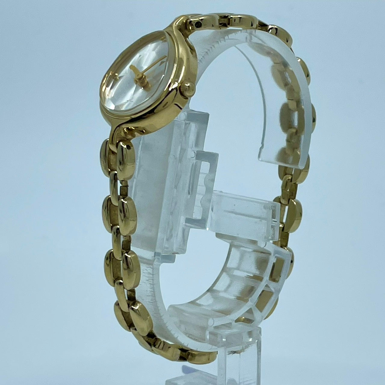 【電池交換済】POLA ポーラ MY FAIR LADY 腕時計 レディース ゴールド ティアドロップ カットガラス ブレスレットウォッチ ドレスウォッチ エレガント フェミニン ジュエリーウォッチ アクセサリー感覚 人気モデル クリーニング済み G2