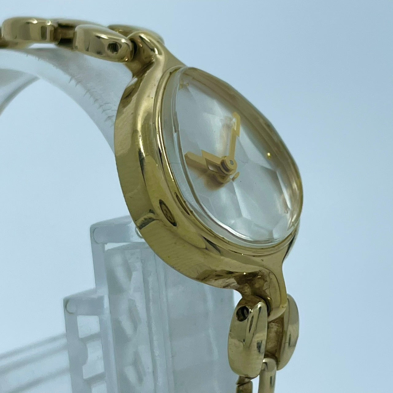 【電池交換済】POLA ポーラ MY FAIR LADY 腕時計 レディース ゴールド ティアドロップ カットガラス ブレスレットウォッチ ドレスウォッチ エレガント フェミニン ジュエリーウォッチ アクセサリー感覚 人気モデル クリーニング済み G2