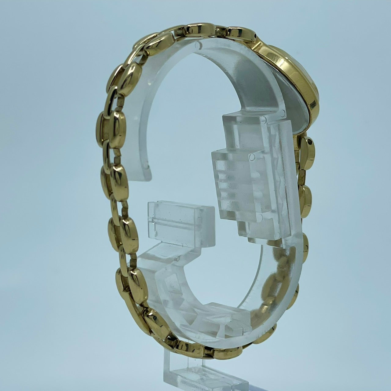 【電池交換済】POLA ポーラ MY FAIR LADY 腕時計 レディース ゴールド ティアドロップ カットガラス ブレスレットウォッチ ドレスウォッチ エレガント フェミニン ジュエリーウォッチ アクセサリー感覚 人気モデル クリーニング済み G2