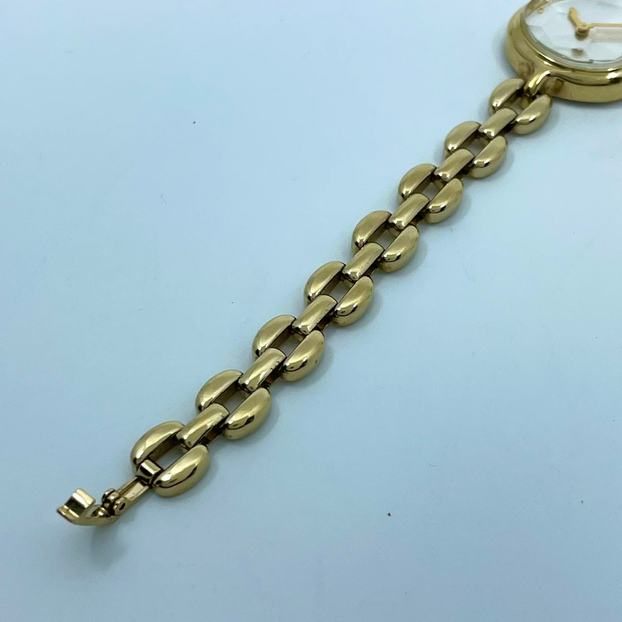 【電池交換済】POLA ポーラ MY FAIR LADY 腕時計 レディース ゴールド ティアドロップ カットガラス ブレスレットウォッチ ドレスウォッチ エレガント フェミニン ジュエリーウォッチ アクセサリー感覚 人気モデル クリーニング済み G2