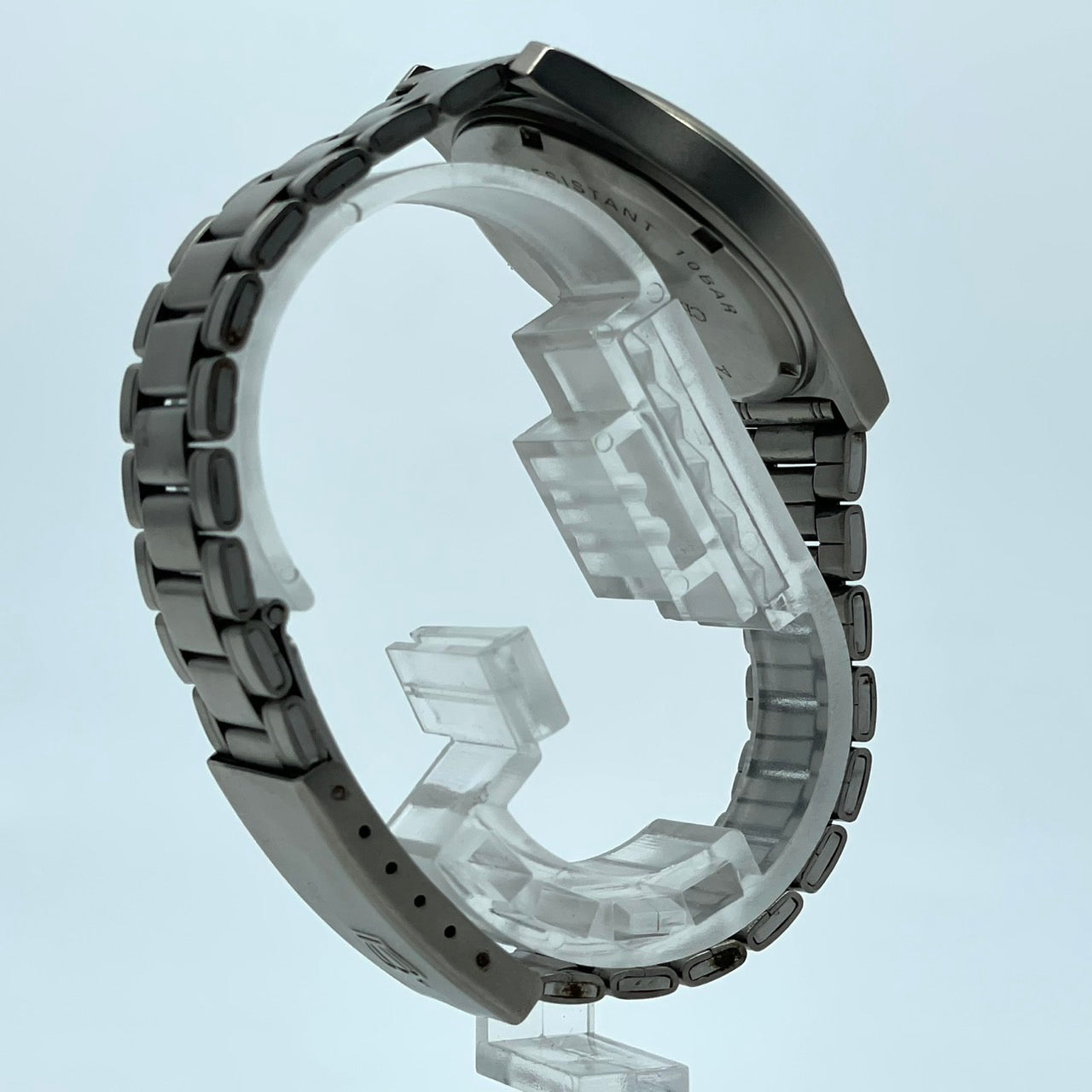 【電池交換済】クリスチャンドマーニ 腕時計 CD-1170T メンズ チタンモデル クオーツ グレー文字盤 ゴールド針 デイト アナログ 軽量 ビジネスウォッチ ドレスウォッチ エレガント 10気圧防水 人気モデル クリーニング済み G2