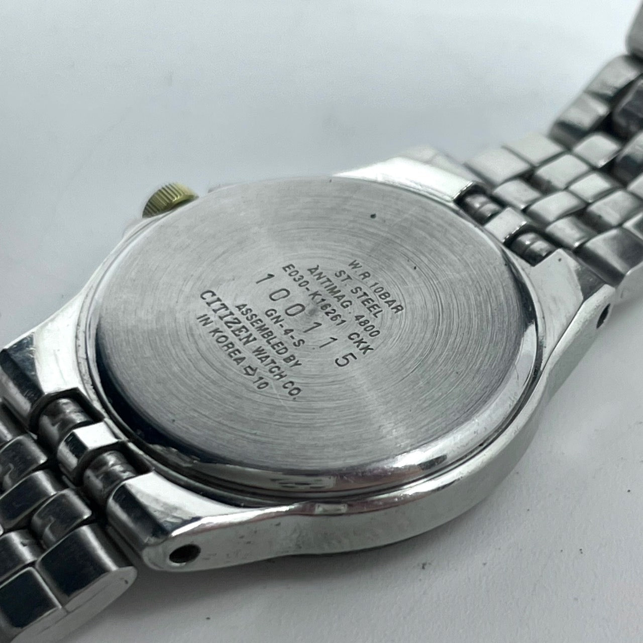 【稼働品】 citizen シチズン 腕時計 E030-K16261 レディース エコドライブ ソーラー コンビカラー ゴールド シルバー アナログ ビジネス オフィススタイル 耐磁 ANTIMAG4800 ヴィンテージ感 クラシックデザイン クリーニング済み G2