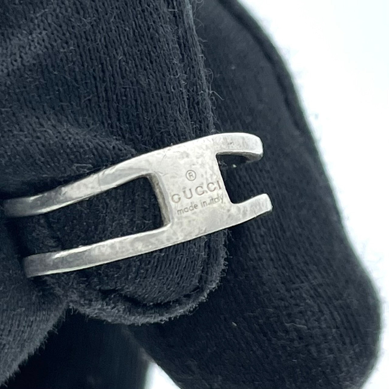 GUCCI グッチ インターロッキングG ブリットリング 指輪 6号 シルバー SV925 アクセサリー ジュエリー レディース I1