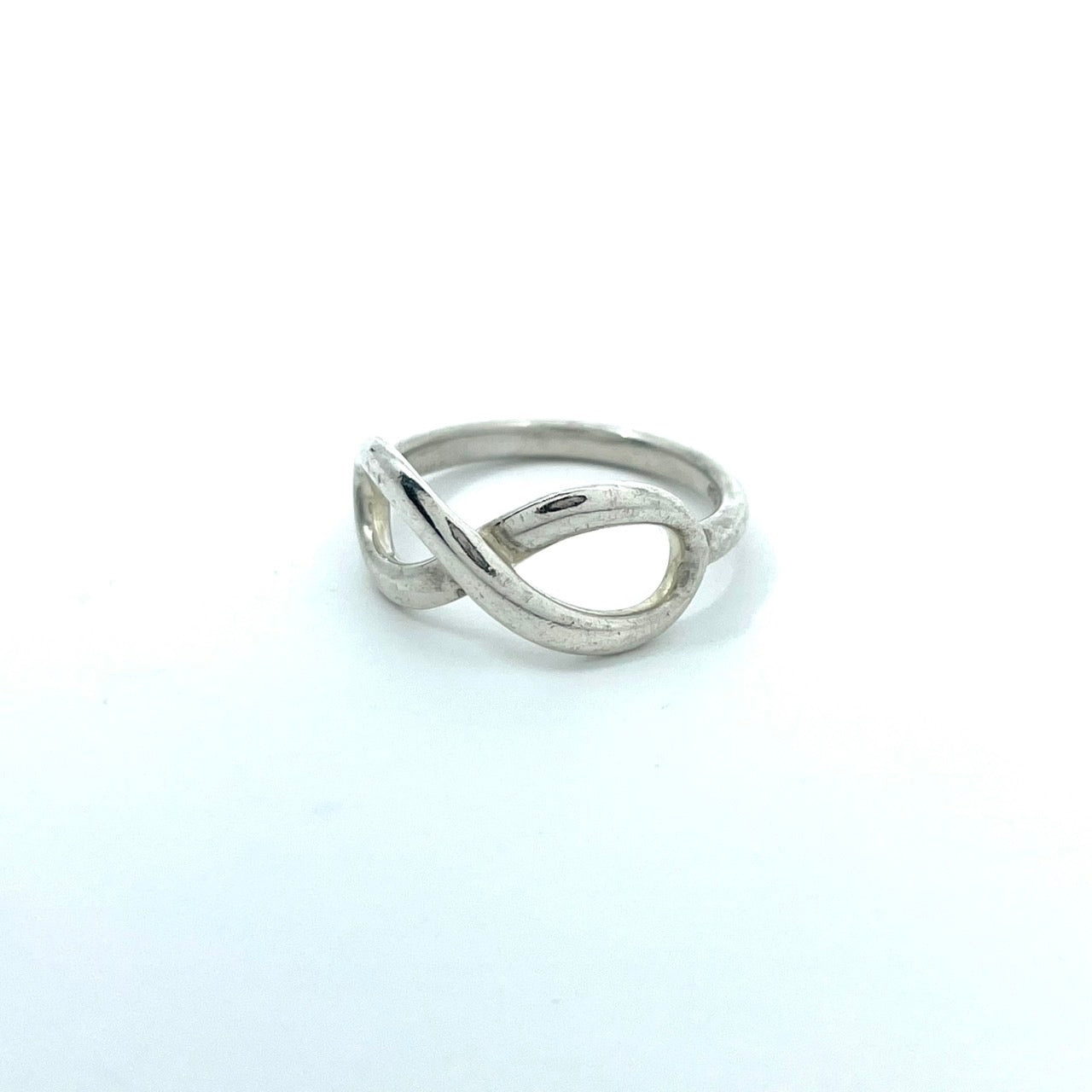 美品 TIFFANY & Co. ティファニー リング 指輪 インフィニティ 7号 SV925 シルバー ヴィンテージ ジュエリー アクセサリー レディース I1