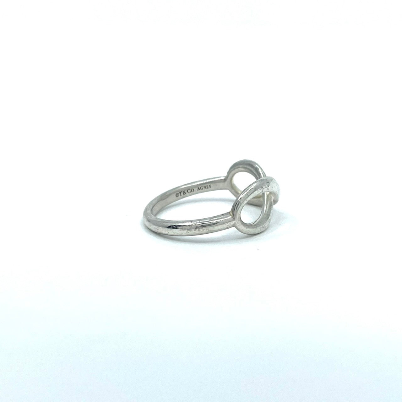 美品 TIFFANY & Co. ティファニー リング 指輪 インフィニティ 7号 SV925 シルバー ヴィンテージ ジュエリー アクセサリー レディース I1
