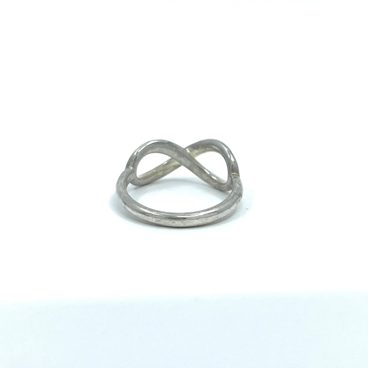 美品 TIFFANY & Co. ティファニー リング 指輪 インフィニティ 7号 SV925 シルバー ヴィンテージ ジュエリー アクセサリー レディース I1