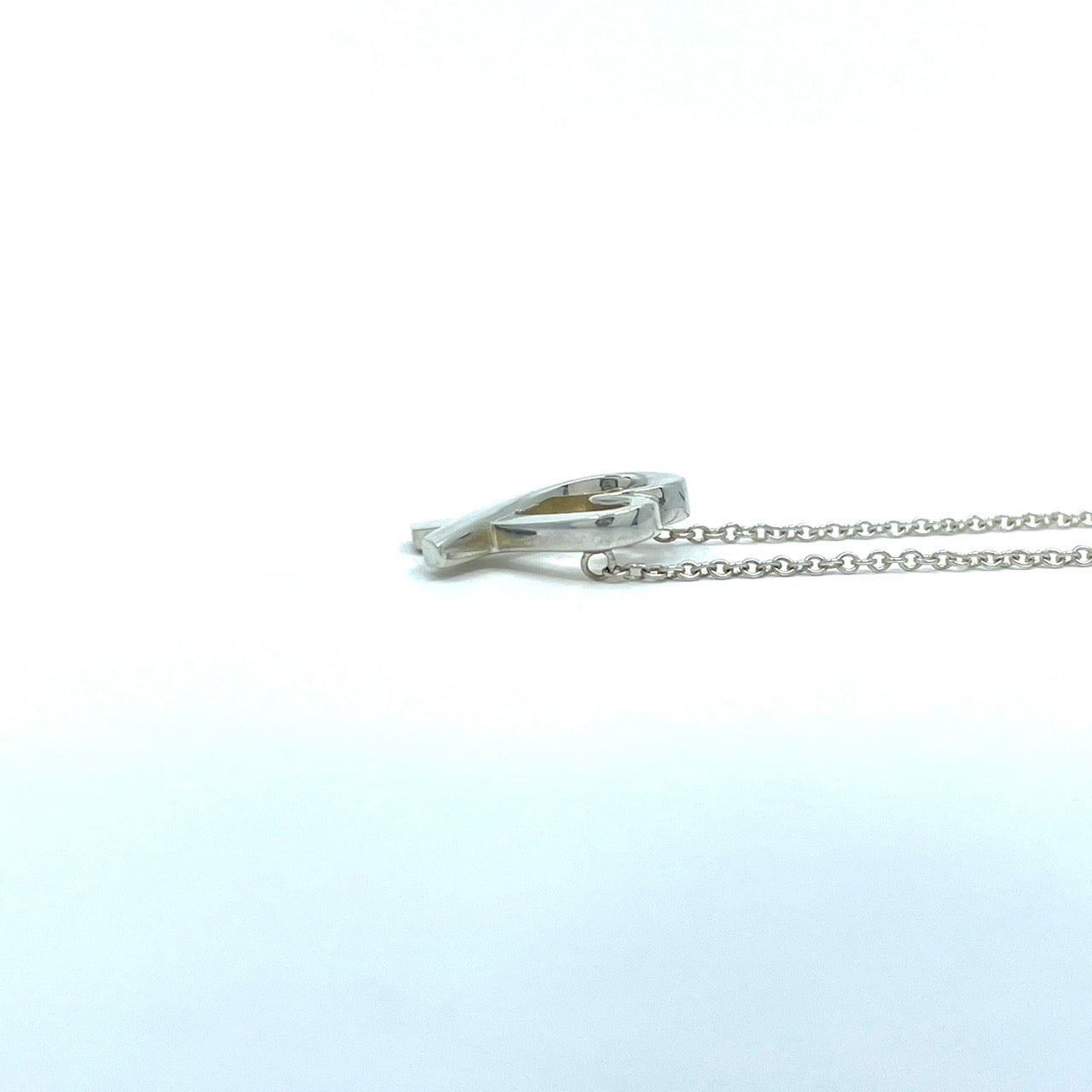 美品 TIFFANY & Co. ティファニー ラビングハート シルバー SV925 ヴィンテージ ネックレス ペンダント アクセサリー ジュエリー レディース I1