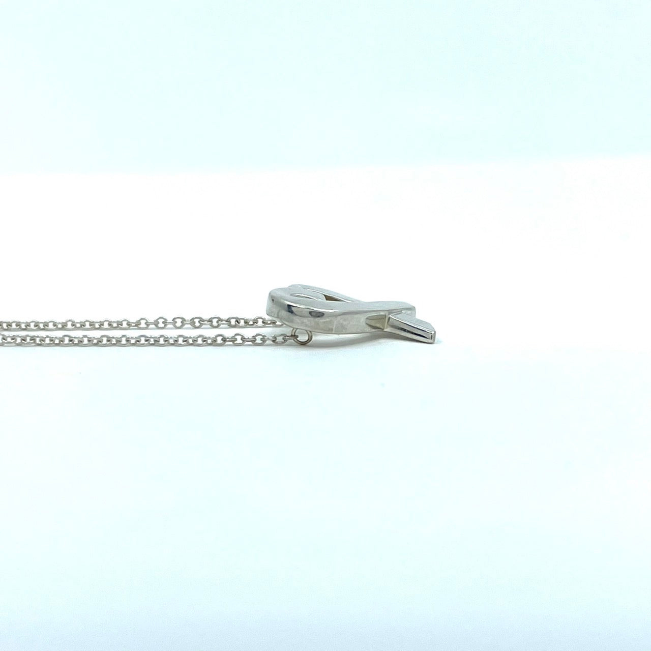 美品 TIFFANY & Co. ティファニー ラビングハート シルバー SV925 ヴィンテージ ネックレス ペンダント アクセサリー ジュエリー レディース I1