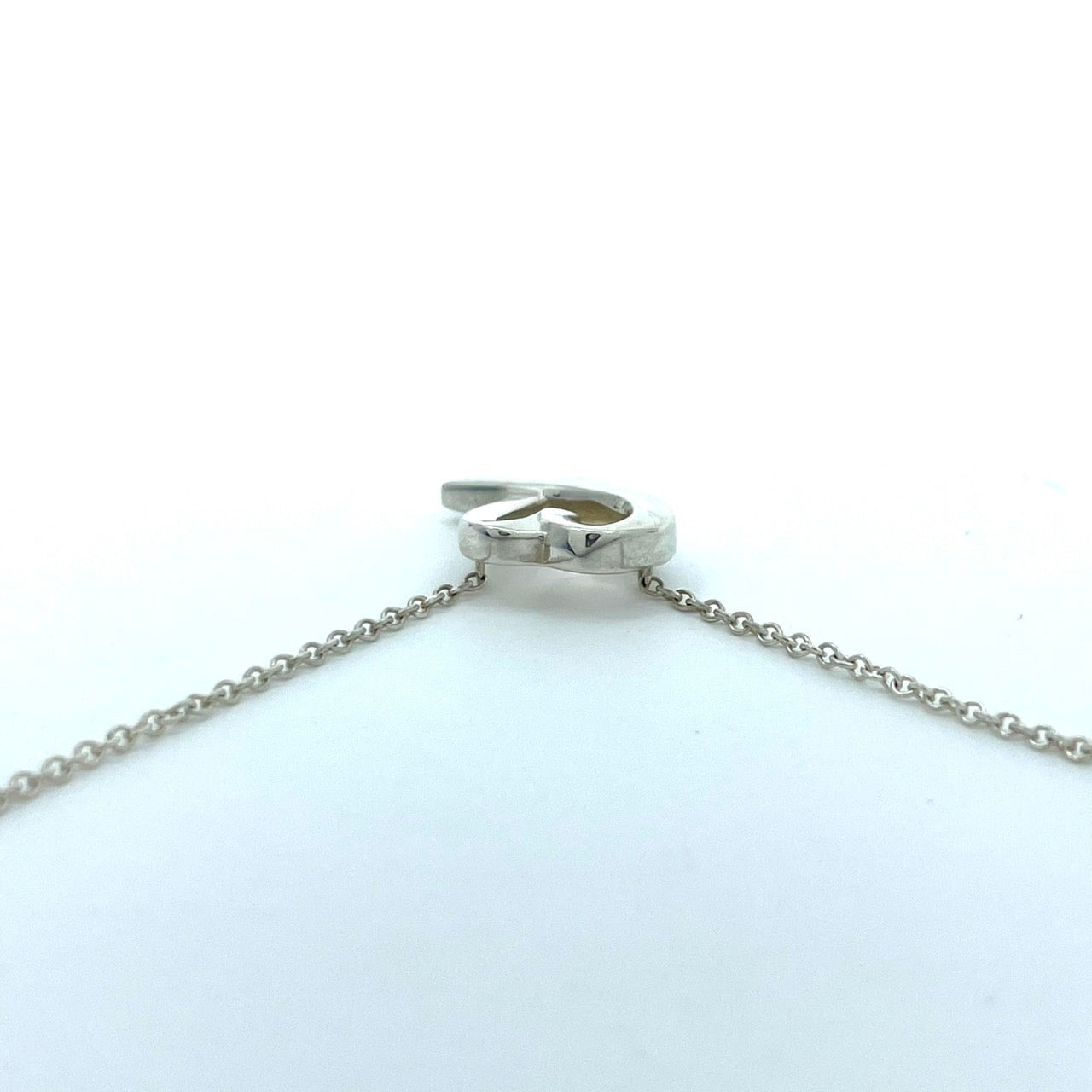 美品 TIFFANY & Co. ティファニー ラビングハート シルバー SV925 ヴィンテージ ネックレス ペンダント アクセサリー ジュエリー レディース I1