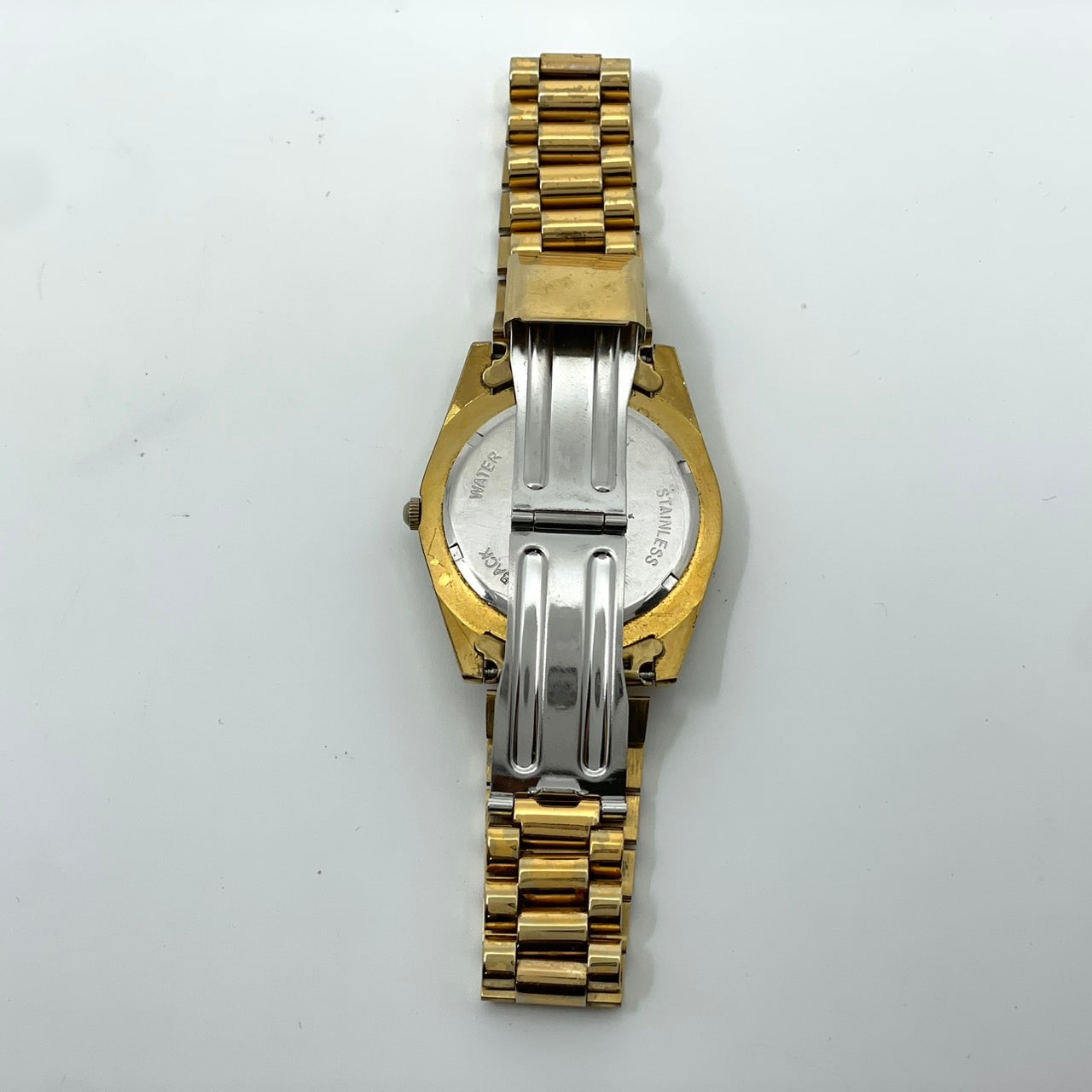 【電池交換済】Louis & Balencia ルイスアンドバレンシア レディース腕時計 クオーツ ゴールド ラインストーン エメラルド ハニカム文字盤 デイデイト カレンダー アナログ ゴージャス エレガント クラシックデザイン クリーニング済 G4