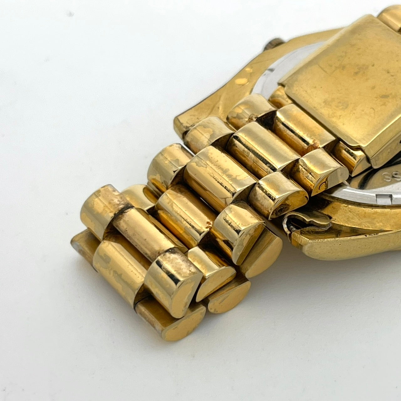 【電池交換済】Louis & Balencia ルイスアンドバレンシア レディース腕時計 クオーツ ゴールド ラインストーン エメラルド ハニカム文字盤 デイデイト カレンダー アナログ ゴージャス エレガント クラシックデザイン クリーニング済 G4