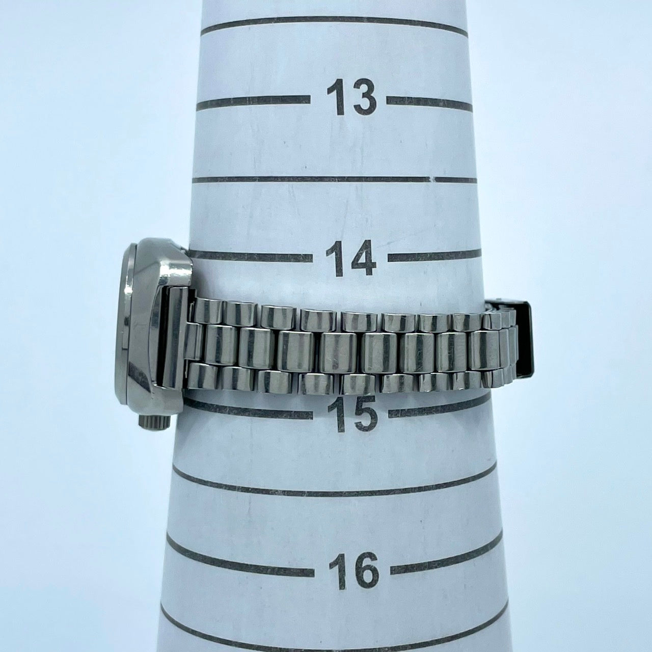 【稼働品】CITIZEN シチズン コスモスター デイト レディース 腕時計 自動巻き 19石 シルバー ブルー文字盤 トノー型 レトロ アンティーク ビンテージ クラシック エレガント ドレスウォッチ 希少モデル クリーニング済み G4