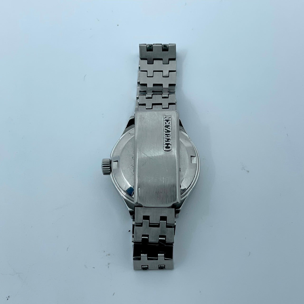 【稼働品】CITIZEN シチズン レディース 腕時計 4-661001 自動巻き グリーン文字盤 シルバー ラウンド デイデイト 曜日 日付表示 希少 アンティーク ビンテージ クラシック エレガント ドレスウォッチ クリーニング済み G4