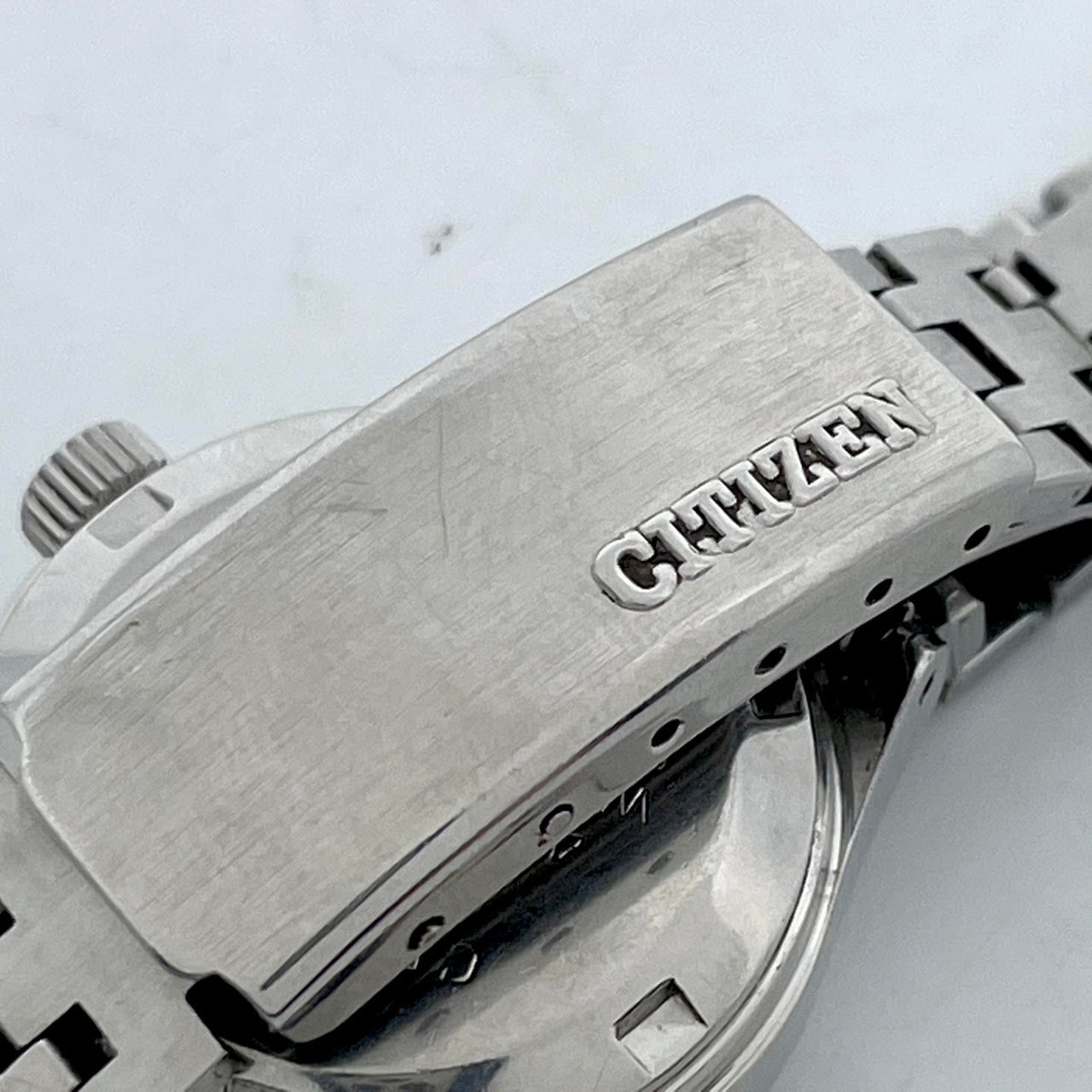 【稼働品】CITIZEN シチズン レディース 腕時計 4-661001 自動巻き グリーン文字盤 シルバー ラウンド デイデイト 曜日 日付表示 希少 アンティーク ビンテージ クラシック エレガント ドレスウォッチ クリーニング済み G4