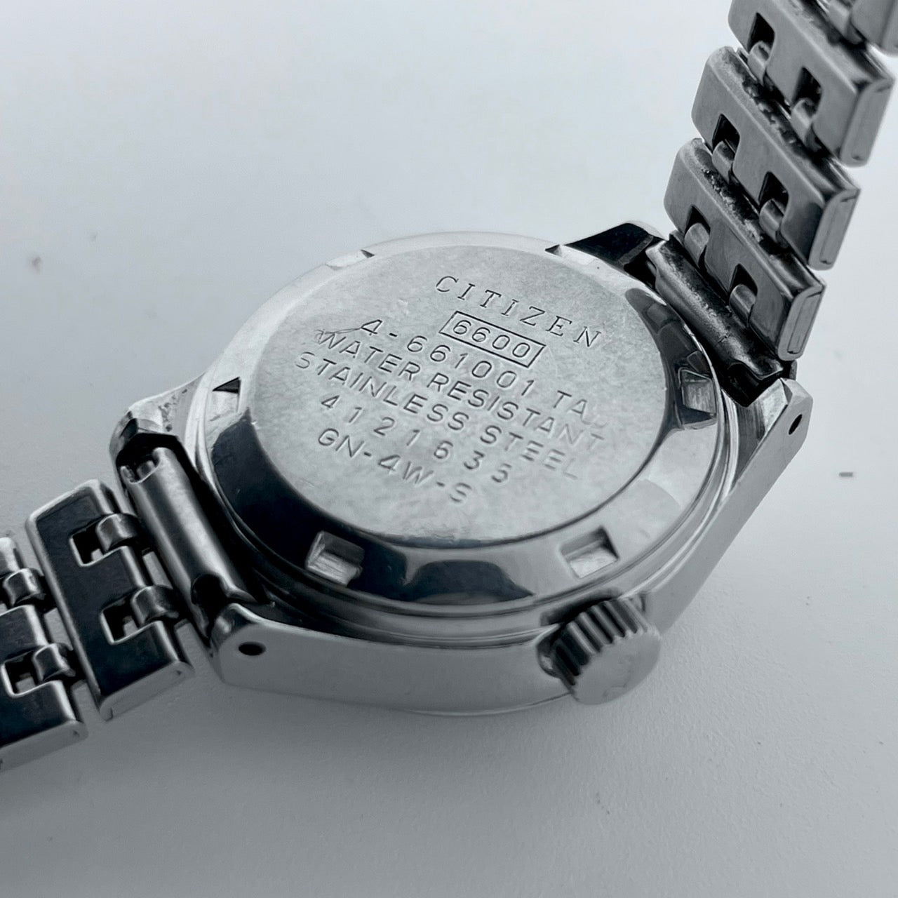 【稼働品】CITIZEN シチズン レディース 腕時計 4-661001 自動巻き グリーン文字盤 シルバー ラウンド デイデイト 曜日 日付表示 希少 アンティーク ビンテージ クラシック エレガント ドレスウォッチ クリーニング済み G4