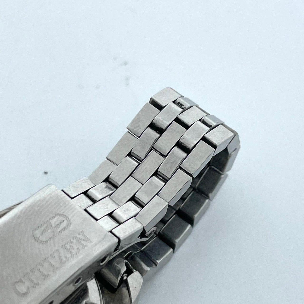 【稼働品】CITIZEN シチズン コスモトロン 電子時計 レディース 腕時計 グリーン文字盤 シルバー トノー型 希少 昭和レトロ アンティーク ビンテージ クラシック エレガント ドレスウォッチ クリーニング済み G4