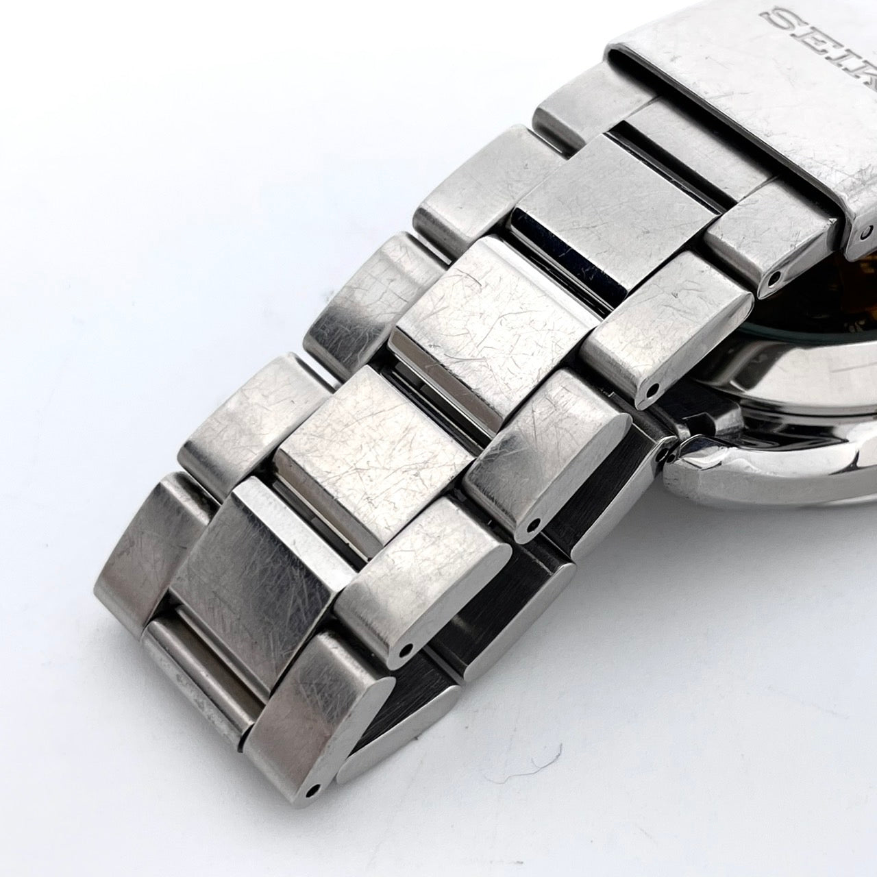 SEIKO セイコー プレサージュ メカニカル 4R38-00S0 メンズ 腕時計 自動巻き オープンハート スケルトン ブラック文字盤 シルバー ステンレススチール アナログ 裏スケ シースルーバック ドレスウォッチ ビジネス G4