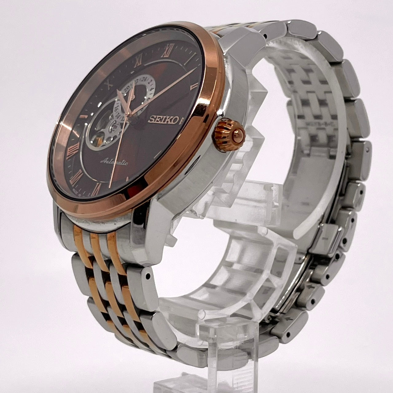 極美品 SEIKO セイコー プレサージュ クラシックコレクション SARY066 4R39-00M0 自動巻き メンズ腕時計 24石 オープンハート 稼働品 G4