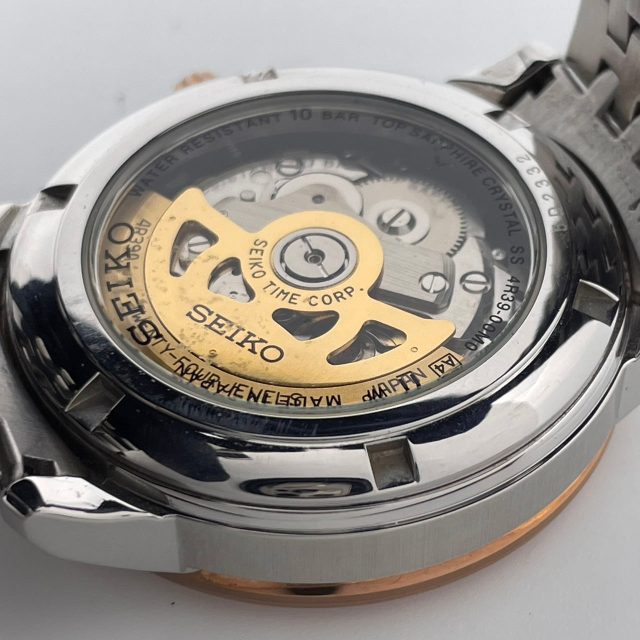 極美品 SEIKO セイコー プレサージュ クラシックコレクション SARY066 4R39-00M0 自動巻き メンズ腕時計 24石 オープンハート 稼働品 G4