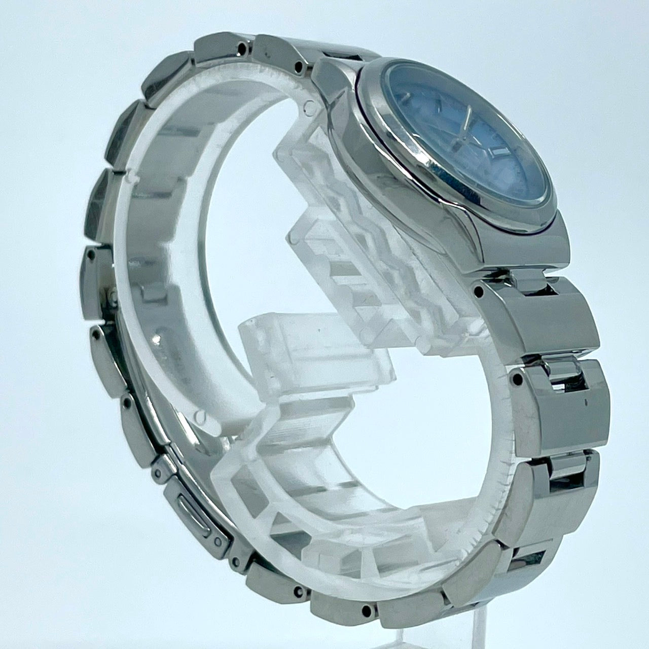 【稼働品】CITIZEN wicca シチズン ウィッカ レディース 腕時計 エコドライブ ソーラー E031-S039347 水色 ブルー文字盤 シルバー アナログ シンプルデザイン カジュアルウォッチ 10気圧防水 人気モデル クリーニング済み G4