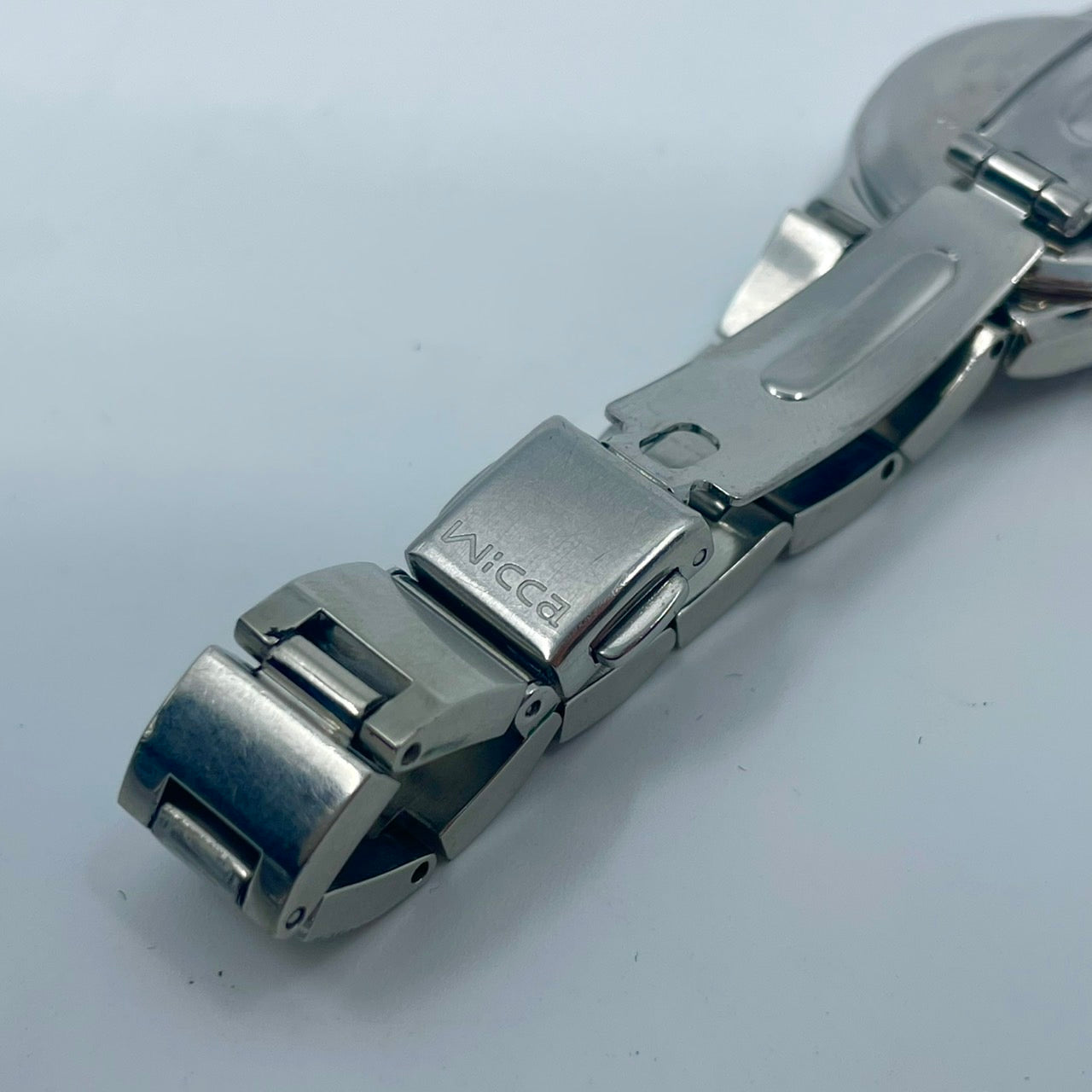 【稼働品】CITIZEN wicca シチズン ウィッカ レディース 腕時計 エコドライブ ソーラー E031-S039347 水色 ブルー文字盤 シルバー アナログ シンプルデザイン カジュアルウォッチ 10気圧防水 人気モデル クリーニング済み G4