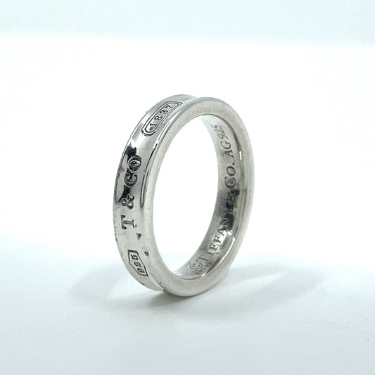 ティファニー TIFFANY&Co. 1837 シルバーリング Ag925 T&CO ロゴ刻印 シンプル ナローリング 11号 指輪 ユニセックス I1