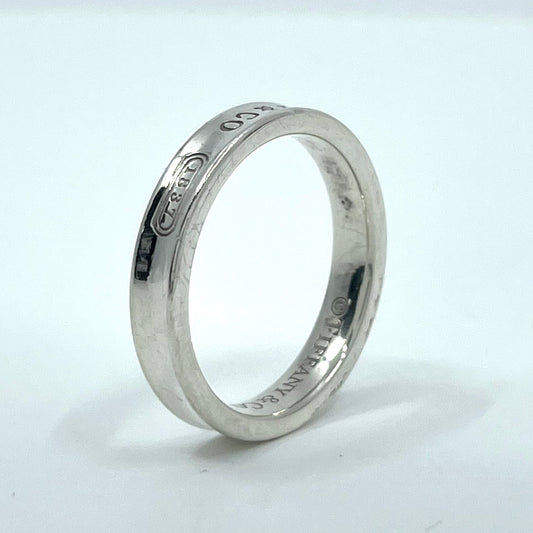 ティファニー TIFFANY&Co. 1837 シルバーリング ナローリング Ag925 指輪 15.5号 T&CO ロゴ刻印 シンプル レディース I1