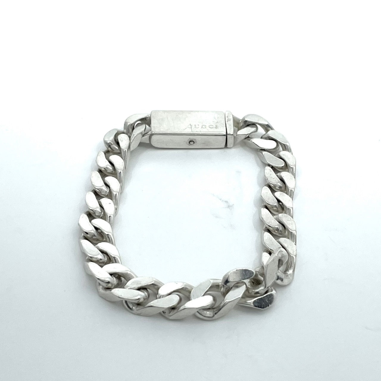 美品 グッチ GUCCI シルバー ブレスレット 喜平チェーン スターリングシルバー Ag925 メンズ レディース ユニセックス I1