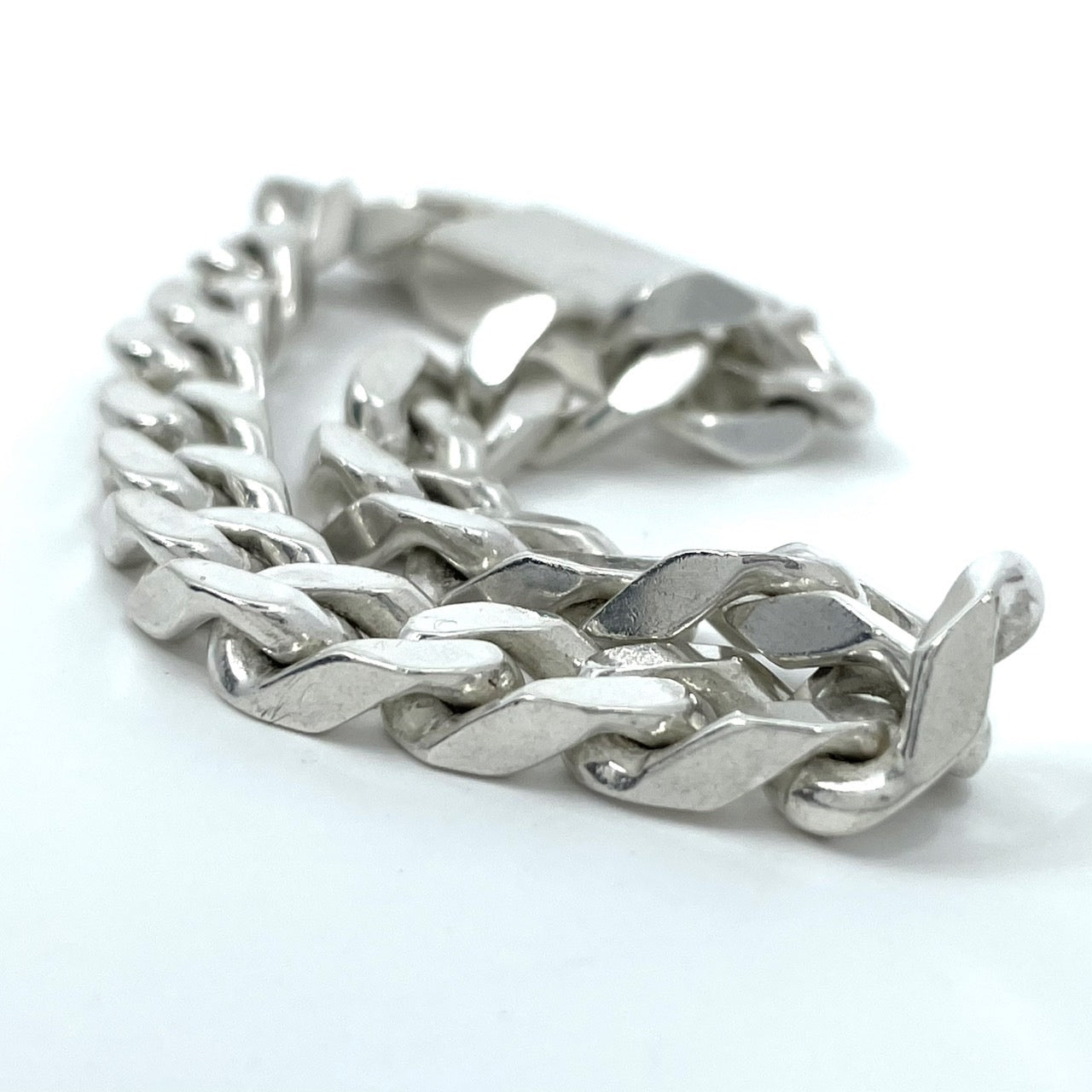 美品 グッチ GUCCI シルバー ブレスレット 喜平チェーン スターリングシルバー Ag925 メンズ レディース ユニセックス I1