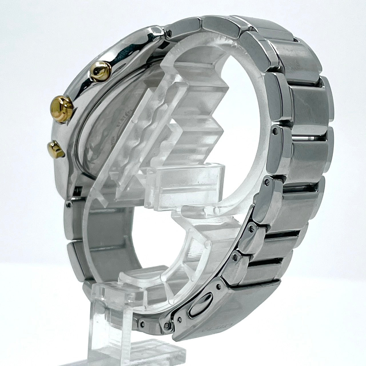 【稼働品】CITIZEN シチズン レディース 腕時計 エコドライブ クロノグラフ H504-S091721 ソーラー シルバー 多機能 デイト表示 サファイアガラス エレガント ビジネス スタイリッシュ 人気モデル クリーニング済み G6