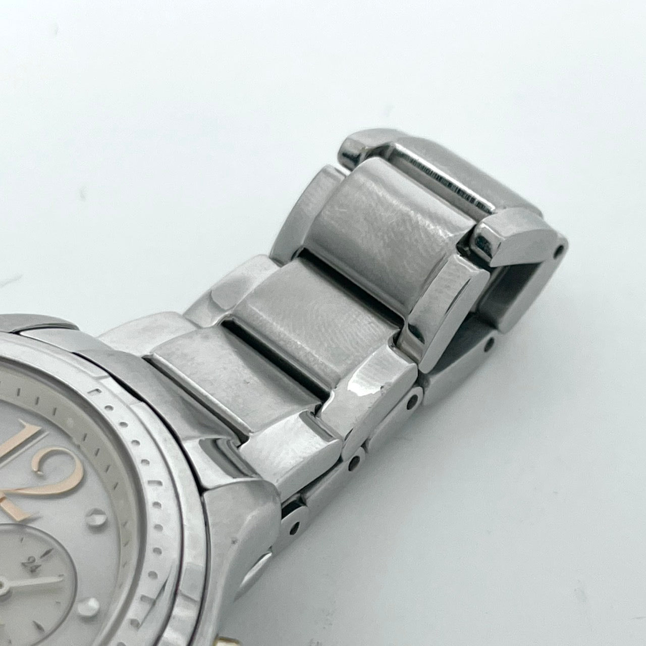 【稼働品】CITIZEN シチズン レディース 腕時計 エコドライブ クロノグラフ H504-S091721 ソーラー シルバー 多機能 デイト表示 サファイアガラス エレガント ビジネス スタイリッシュ 人気モデル クリーニング済み G6