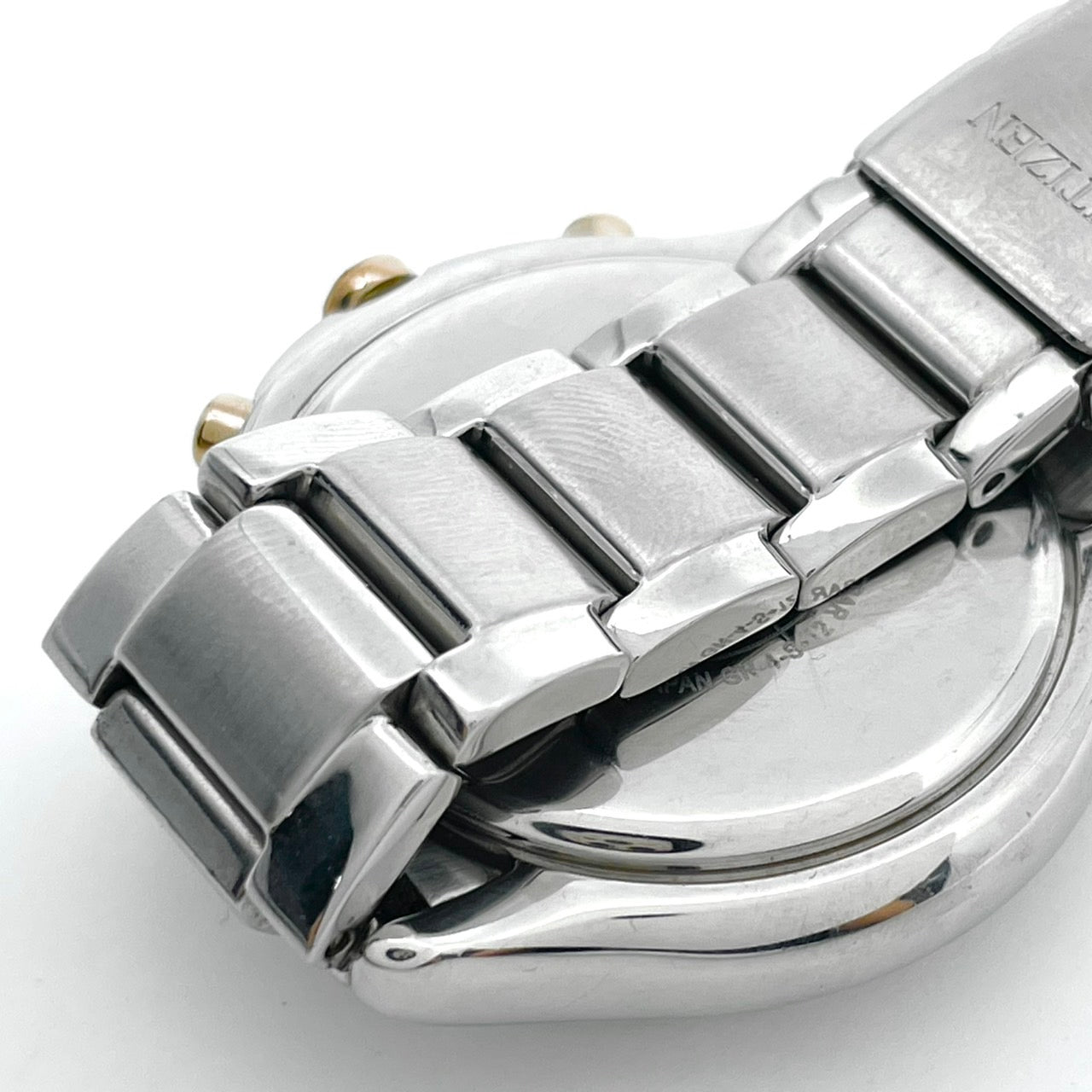 【稼働品】CITIZEN シチズン レディース 腕時計 エコドライブ クロノグラフ H504-S091721 ソーラー シルバー 多機能 デイト表示 サファイアガラス エレガント ビジネス スタイリッシュ 人気モデル クリーニング済み G6