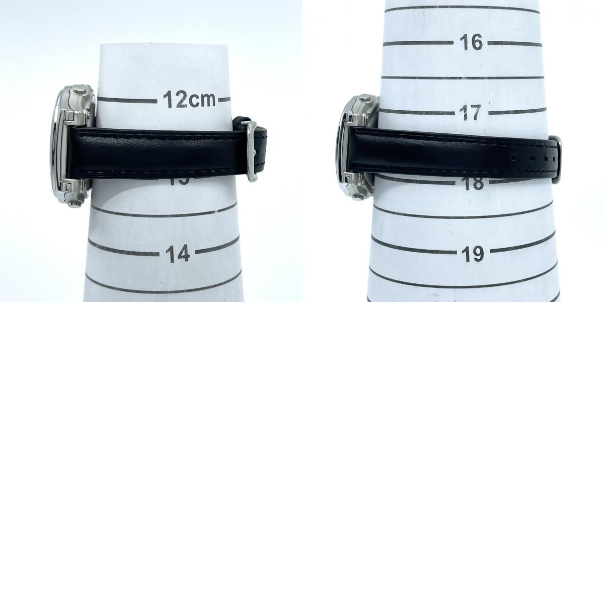 【新品ベルト（社外品）／稼働品】CASIO wave ceptor カシオ ウェーブセプター レディース 腕時計 LWA-M141 電波ソーラー アナデジ シルバー ブラックレザー ラウンド クラシック ビジネス カジュアル 多機能 クリーニング済み G6