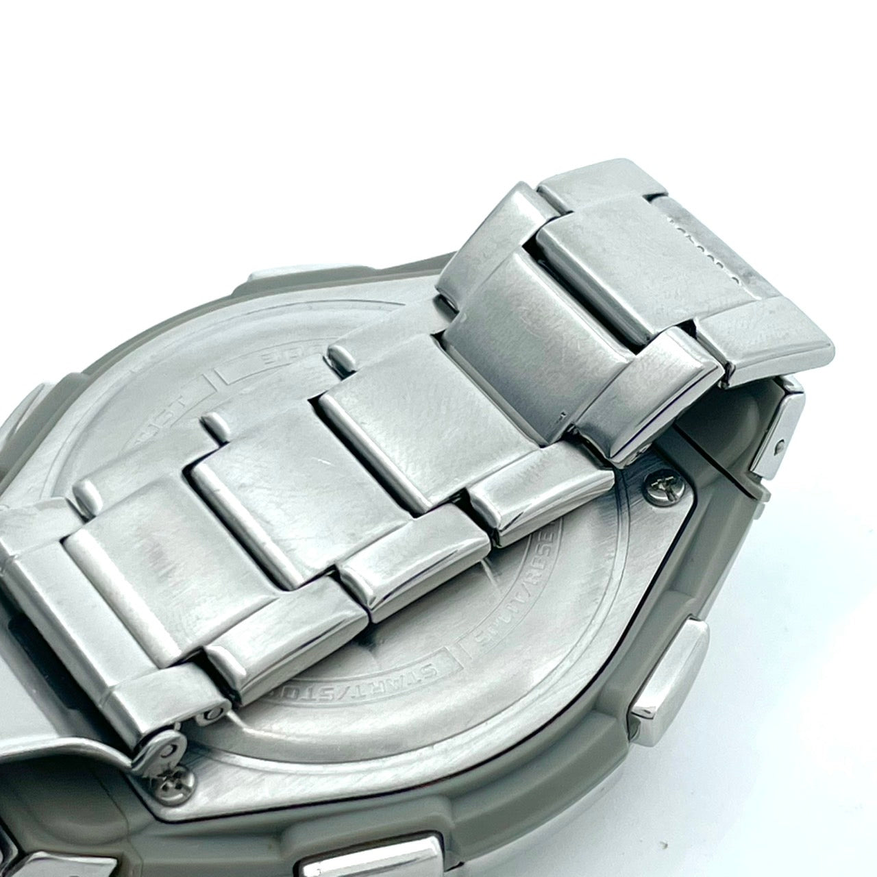 【稼働品】CASIO wave ceptor カシオ ウェーブセプター メンズ 腕時計 WVQ-M410 電波ソーラー クロノグラフ ネイビー シルバー 多機能 ワールドタイム MULTI BAND 6 ビジネス カジュアル アナログ クリーニング済 G6