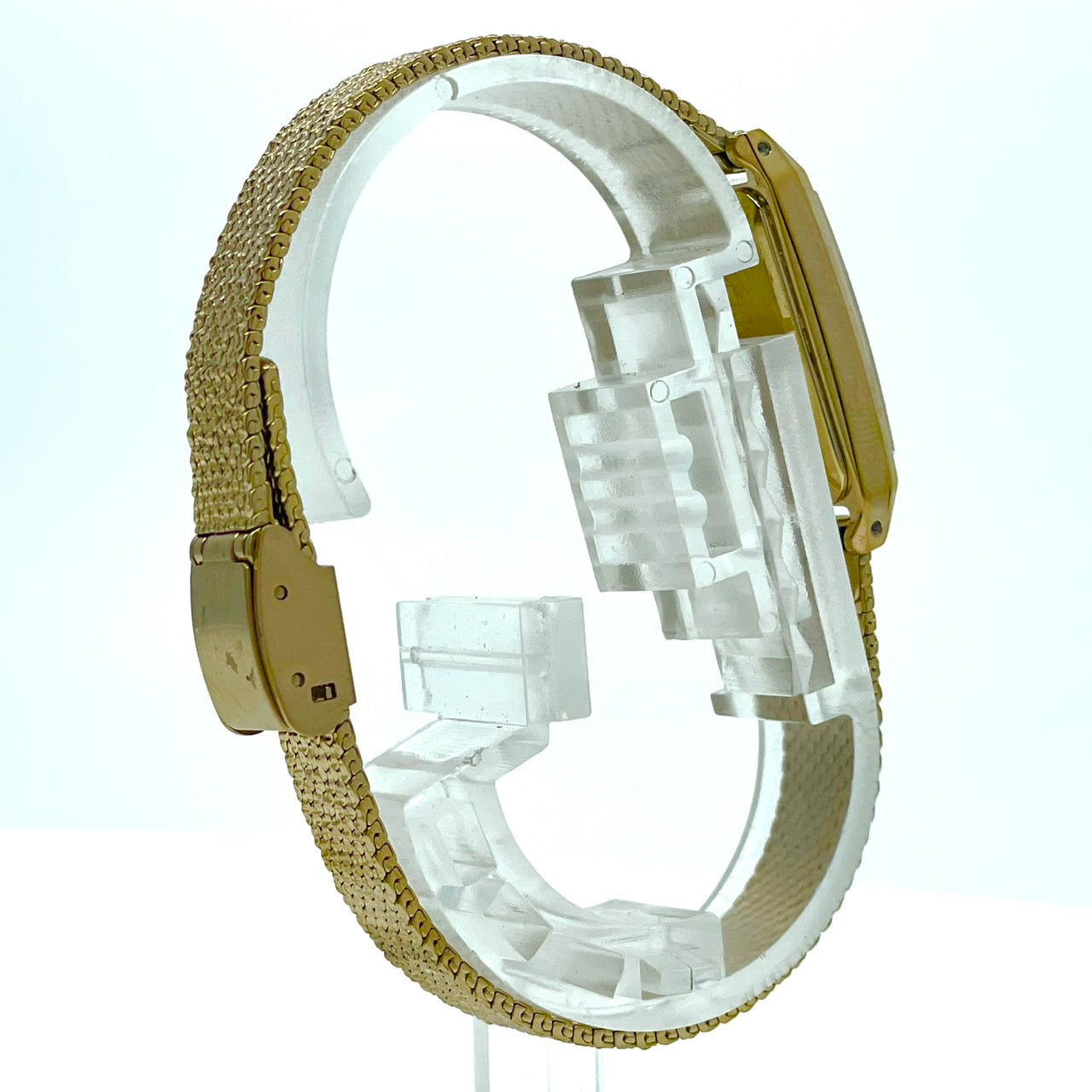 【稼働品】 citizen シチズン Kii: キー 腕時計 EG7043-50W レディース エコドライブ ソーラー ゴールド レクタンギュラー スクエア メッシュベルト クラシック アンティーク ドレスウォッチ ビジネス フェミニン クリーニング済 G6