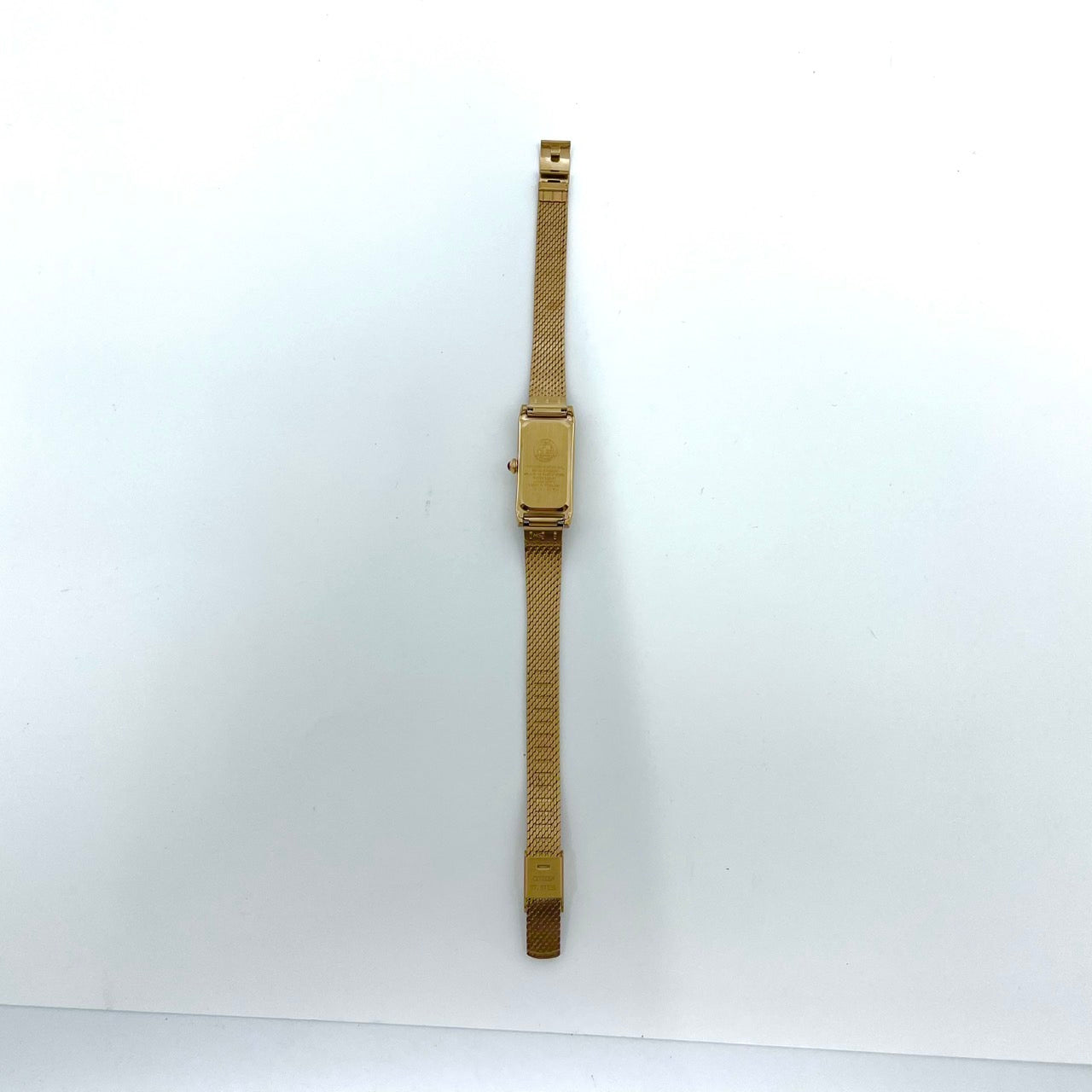 【稼働品】 citizen シチズン Kii: キー 腕時計 EG7043-50W レディース エコドライブ ソーラー ゴールド レクタンギュラー スクエア メッシュベルト クラシック アンティーク ドレスウォッチ ビジネス フェミニン クリーニング済 G6